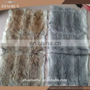 High Quality Natural Real Rabbit Fur Plate thumbnail-1