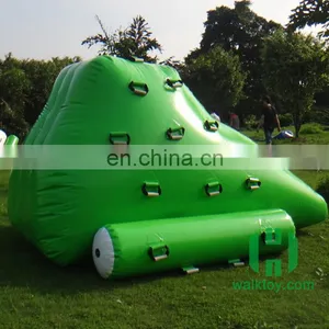 HI 0.6mm Pvc Raw Material Small Size Green Color Inflatable Pool Iceberg Float Water Toy thumbnail-1