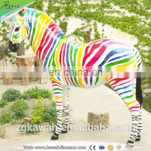Kawah Realistic Resin Horse Artificial Life-Size Fiberglass Horse Statue For Sale thumbnail-2