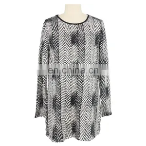 Aztec Print Woolen Plus Size Women Tunic Short Dress thumbnail-1