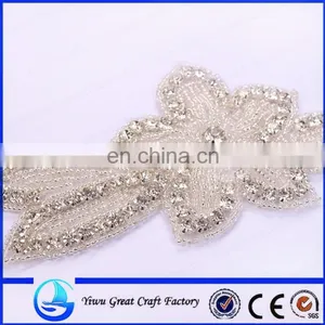Exquisite Handmade With Crystal Rhinestone Wedding Apparel Accessories, the Bride, Satin Belt thumbnail-2