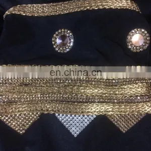Black Colour Lycra(Stretchable) Burkha With Diamond Stone Work & Lace Work / Stylish Burkha for Casual Daily Work (dubai Abaya) thumbnail-3