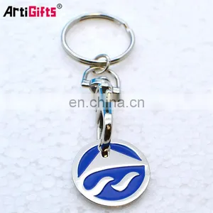New Promotional Products Shopping Trolley Pound Coin Token Key Ring thumbnail-2