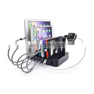 New Products Multi Functional 6 Ports Usb Charging Station With Watch Charging for Apple Stand thumbnail-1