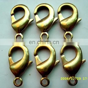 High Quality Metal Fish Snap Hook Metal Claw Lobster Clasp for Bracelets thumbnail-1