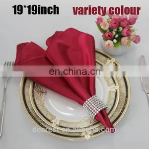100% Polyester Satin Wedding Decorative Napkin thumbnail-4