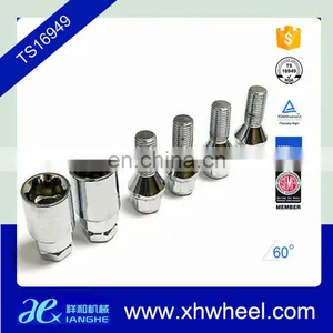 4PC 12x1.5 Chrome Steel Wheel Lug Bolt Lock Set With 2 Keys for Cars thumbnail-6