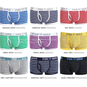 Fashion Sports Men's Underwear Wholesale Striped Men's Boxers OEM / ODM thumbnail-3