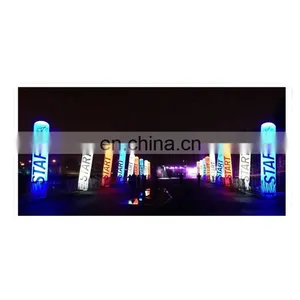 Promotional Night Events Decoration Color Changing Inflatable Led Lighting Pillar Inflatable Column thumbnail-1