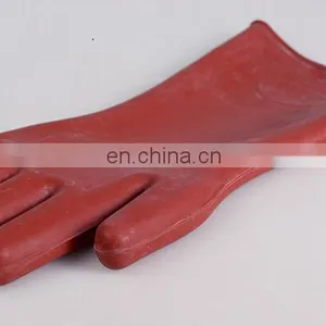 12KV Rubber Insulating Gloves/Protection Against Electrical Shock thumbnail-3