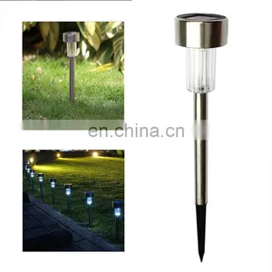 Led Solar Plug Light Lawn Light Stainless Steel Garden Decorative Light thumbnail-3