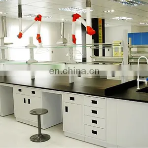 CE School Furniture Lab Island Table Bench With Sink and Reagent Shelf thumbnail-2