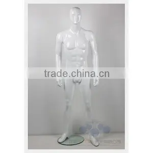 Glossy White Fiberglass Male Mannequin for Window Display thumbnail-1