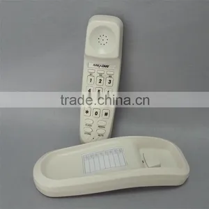 Red Color Wall Mount Corded Bathroom or Guest Room Slim Wall Telephone thumbnail-2