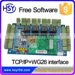 HSY-04B RFID Card Iso 14443a 4 Way Distribution Board RFID Tcp/ip Network Door Access Control Panel thumbnail-1