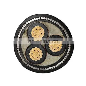 11kv 15kv 3 Core 95mm2 Xlpe Cord 240mm Power Cable 132kv 150 kv High Voltage Underground Cable Price thumbnail-1