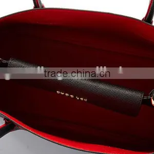 Guangzhou Wholesale Hot Genuine Saffiano Leather Two Sizes Multifunction Shouder Bags Handbag for Lady thumbnail-5