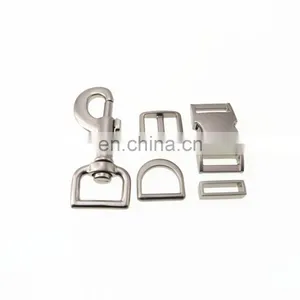 Factory Manufacture Bag Accessories Zinc Belt Buckle Metal D Ring For Handbag Dog Collars thumbnail-4
