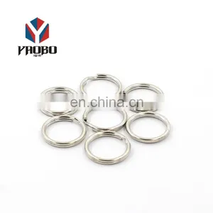 Custom Logo Shape Colorful Eco Friendly Car Keyrings Round Edge Split Key Rings thumbnail-4
