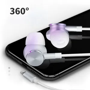 New Electronics 2019 in Ear Lighting Mfi Bass Stereo Earphone Headphones Original for Iphone xr Accessory thumbnail-4