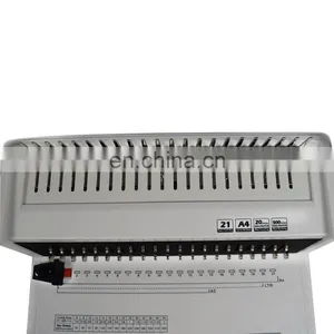 21 Holes Comb Paper Binding Machine Hardcover Book Binding Machine Price thumbnail-4