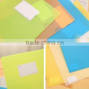 Hot Sell A4 Colorful Clear Plastic File Folder With Card Holder thumbnail-4