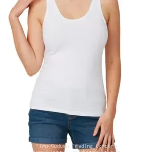 Casual Women's Cotton Vests Knitted With Button Tassel Sequined Decoration thumbnail-1