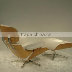 Luxury Living Room Furniture Ottoman Genuine Leather Lounge thumbnail-4