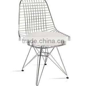 Famous Design DKR Wire Chair With Soft Seat Pad Dining Chair thumbnail-5