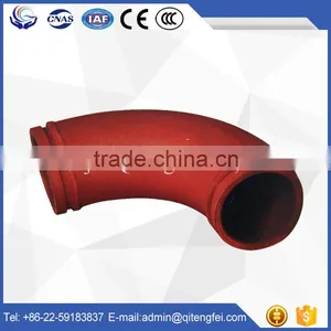 Putzmeister Schwing Cifa Sermac Junjin Sany Zoomlion IHI Concrete Pump Boom Elbow Twin Wall R275 90deg 45deg 30deg thumbnail-4