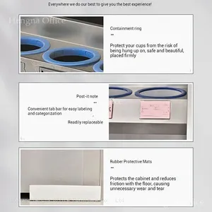 B2B Wholesale: Durable 201/304 Stainless Steel Water Cup Holder Rack With Perforated Design and Anti-Collision Rubber Rings thumbnail-5