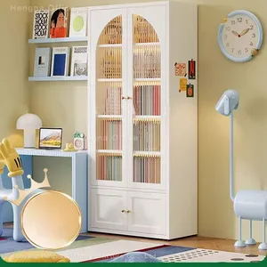 Professional Office File Cabinet Trophy Display Rack With Arched Glass Doors and Interior LED Support thumbnail-3