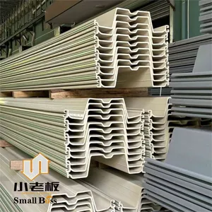 Reliable PVC Grade U-Type Plastic Sheet Piles ASTM Standard Vinyl Seawall Solutions Cutting Processing Service Low Maintenance thumbnail-1