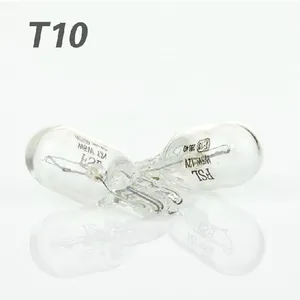 Factory Price T10 Glass Amber Bulb 168 Bulb 12V5W Wedge Bulb Halogen W2.1x9.5d thumbnail-1