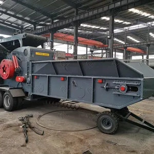 Used Wood Chipper Shredder Heavy Duty Drum Wood Chipper thumbnail-4