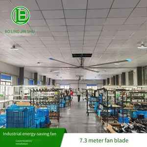 Manufacturer of 7.2-meter Large Industrial Ceiling Fans in Beijing for Basketball Courts, Large Fans for Farms and Factories thumbnail-1
