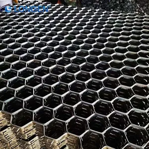 Wear Resistant Wholesale for Curved Ducts Honeycomb Steel Hexsteel Tortoise Shell Net thumbnail-1