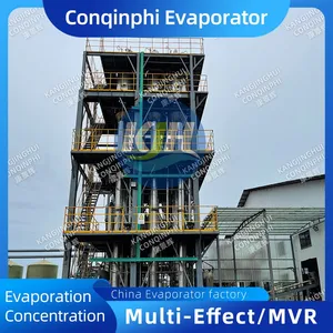 Three-effect Forced Circulation Evaporation Crystallizer 220V 50Hz Energy-saving Design 1000L thumbnail-5