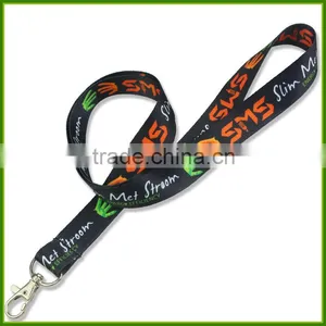 Rope Manufacturers Professional Custom Dark Gradient Color Heat Transfer Lanyard Webbing Lanyard Free Sample thumbnail-2