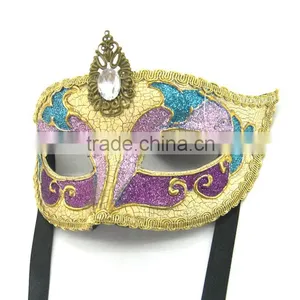 Princess Venice Men and Women Half Face Lace Hollow Led Mask Carnival Half Face Mask thumbnail-6