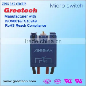 China Hot Selling Zing Ear G11 Sealed DPDT Micro Switch With 4 Wires(IP67) thumbnail-2