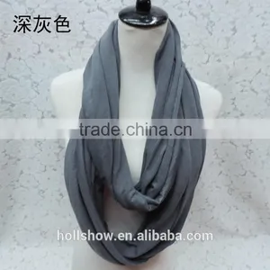 Wholesale Solid Color Lady Fashion Infinity Scarf thumbnail-6