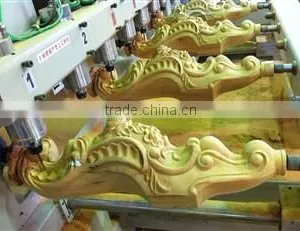 8 Heads 4 Axis Rotary CNC Wood Engraving, Carving Router Machine thumbnail-5