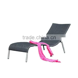 Upscale Casual Stainless Steel S Shaped Outdoor Classic Italian Chaise Lounge thumbnail-2