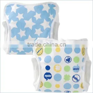 Made in Japan Products High Quality New Design Baby Diaper Cute Polka Dot and Star Pattern Cloth Diaper Cover for Boys thumbnail-1