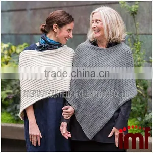 Cashmere Cozy Poncho Wrap Sweater thumbnail-1