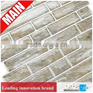 Bathroom Wall Tile Square Glass Mixed With Crystal Mosaic thumbnail-1