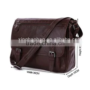 2016 New Model Fashion China Supplier Mens Leather Shoulder Bag thumbnail-2