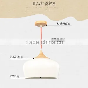 JK-8005B-02 Modern Homely Design Pendant Home Lighting Wooden LED Pendant Light thumbnail-3