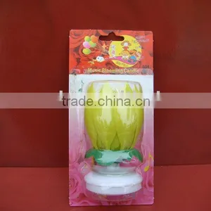 Lotus (flower) Birthday Music Candle thumbnail-1